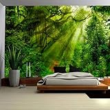 Skcess Tapisserie, décorative, motifs forêt verte,