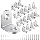 Yeepeo Lot de 20 équerres d'angle de 20 x 20 mm, équerres