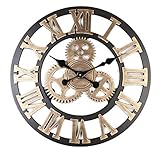3D Horloge Murale 60 * 60cm Grand Classique Vintage