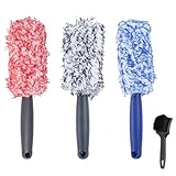 Xinsenke Lot de 3 brosses de nettoyage pour jantes