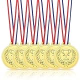 VIVIIHOO Lot de 6 médailles dorées en métal pour cadeaux