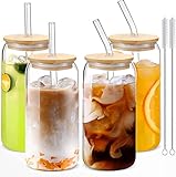 JORTINE Lot de 4 verres à cocktail avec couvercle et
