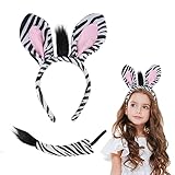 ACWOO Ensemble de costume d'animal 2 pièces avec oreilles