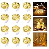CREATESTAR Lot de 12 guirlandes lumineuses LED de 2