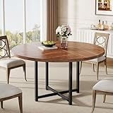 Tribesigns Table à manger ronde de 120 cm - Table de