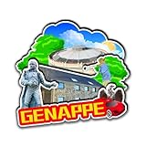 Genappe Belgique Aimant de réfrigérateur 3D en bois