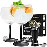 MIAMIO - 2 x 650 ml verres à gin/set de 2 verres à