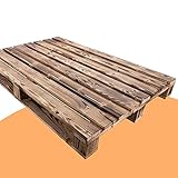 Palette en bois flammé - Table de rechange jetable