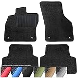 moto-MOLTICO Lot de 4 tapis de sol en velours pour