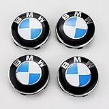 Lot de 4 cache-moyeux BMW 68 mm pour jantes en alliage