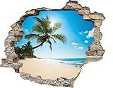 Cuadros Lifestyle Sticker mural 60x50 cm - Motif plage