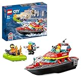 LEGO 60373 City Le Bateau de Sauvetage des Pompiers,