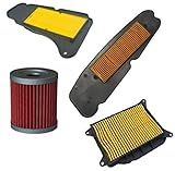 E-BIKERS Kit de 3 filtres à air et filtre à huile compatible