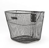 IPEA Panier de vélo avant en maille métallique noire