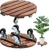 Duscdesp Lot de 2 supports de plantes à 360° avec roues