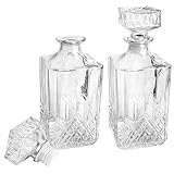 Ideen mit Herz Elegance Lot de 2 carafes en verre 9