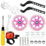 Roues clignotantes d'entraînement de vélo pour enfants,