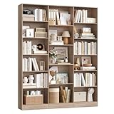 FirFurd Bibliothèque 188 cm avec 17 compartiments,