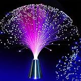 Belle lampe romantique à fibre optique LED à changement