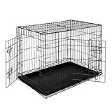 lionto Caisse de transport pour chiens et chats, cage