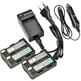 DSTE 2PCS D-LI50 batterie et chargeur compatible avec