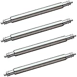 Eichmüller Lot de 4 barrettes à ressort en acier inoxydable