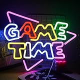 Game Time Enseigne au néon pour murale, de jeu Led