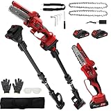 WingFly Élagueuse télescopique sans fil, mini tronçonneuse