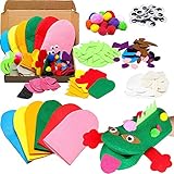 6 Pièces Marionnettes en Feutre à Main Kit,Loisir Creatif