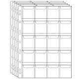 Uncle Paul CS03520 Lot de 5 feuilles de 20 pochettes