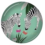 KIUB - BVPP19S01 - Presse Papier en Verre Savane Zebre