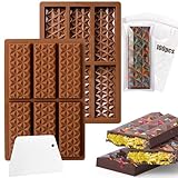 Lot de 2 moules à chocolat en silicone à 6 cellules