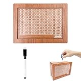 Fousenuk Boîte d'épargne en bois avec objectif économique