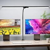 Quntis 80cm LED Lampe de Bureau à Pince, Double Barre