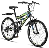 Licorne Bike Vélo VTT 26" Premium - Vélo pour garçons,
