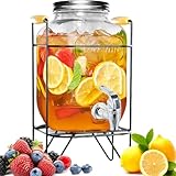 Duscdesp Distributeur de boissons de 4 l avec support