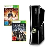XBOX360 Grundgerät Slim (250GB)+Halo REACH+Fable 3