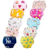 Lot de 10 Culotte d'Apprentissage pour Fille,2-3 Ans,Multicolore,Taille:S