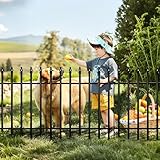 Thealyn Clôture de jardin décorative en métal 60 cm