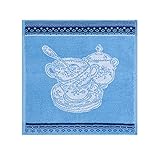 Coucke Carré éponge en Jacquard de Coton imprimé, 50x50cm,