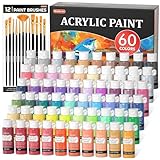 Shuttle Art Couleurs acryliques pour peindre 72 pièces,