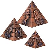 Guador Bronze Pyramide Modèle, 3Pièces/Set Figurine