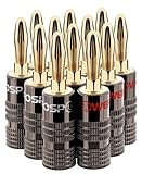 FosPower - Fiches Bananes Premium - Connecteur Plaqué