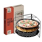 Chef Pomodoro Ensemble De Cuisson À Pizza Avec 3 Poêles