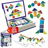 Magdum Tangram Kids - Lot de 83 aimants de formes géométriques