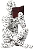 KFDDRN Statue de femme en lecture Arts | Statue de