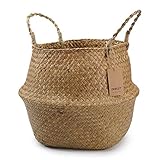 DOKOT Panier de Ventre Jonc de Mer Naturel Corbeille
