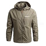 FUVELKRK Hommes Vestes Classiques Extérieur Amovible