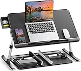 SAIJI Table de lit pour ordinateur portable, planches