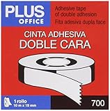 Plus Office 63Q Ruban adhésif double face 19 mm x 10